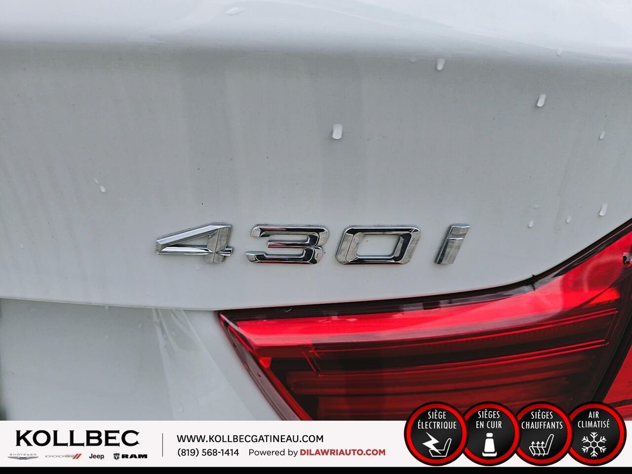 2018 BMW Série 4 U19530 | 430i xDrive White Gatineau - photo #15