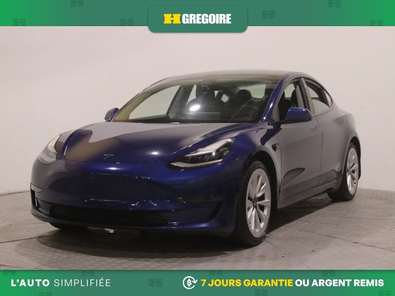 2021 Tesla Model 3 Blue Blainville - photo #2