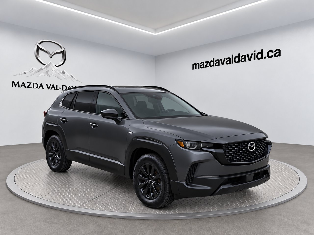 2025 Mazda CX-50 hybride GS-L e-AWD, toit panoramique, sièges avant chauffants, volant chauffant, Apple CarPlay/Android Grey Val-David - photo #9