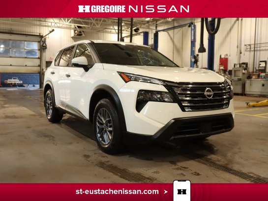 2024 Nissan Rogue S AWD DEM. A DISTANCE APPLE CARPLAY SIEGES CHAUFAN White