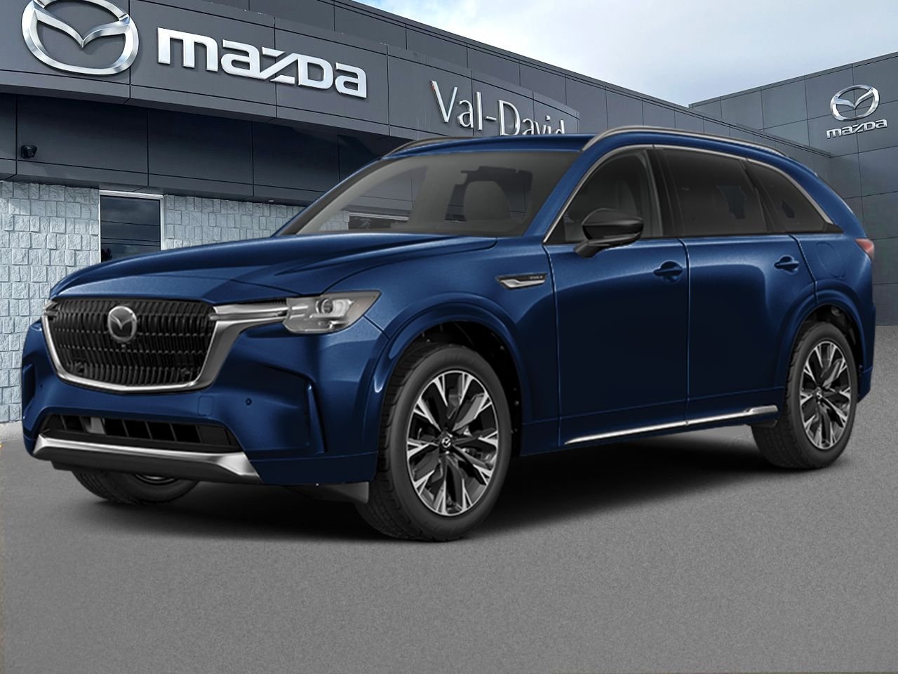 Mazda CX-90 hybride rechargeable Signature TI 2026 Bleu cristal foncé mica Val-David - photo #0