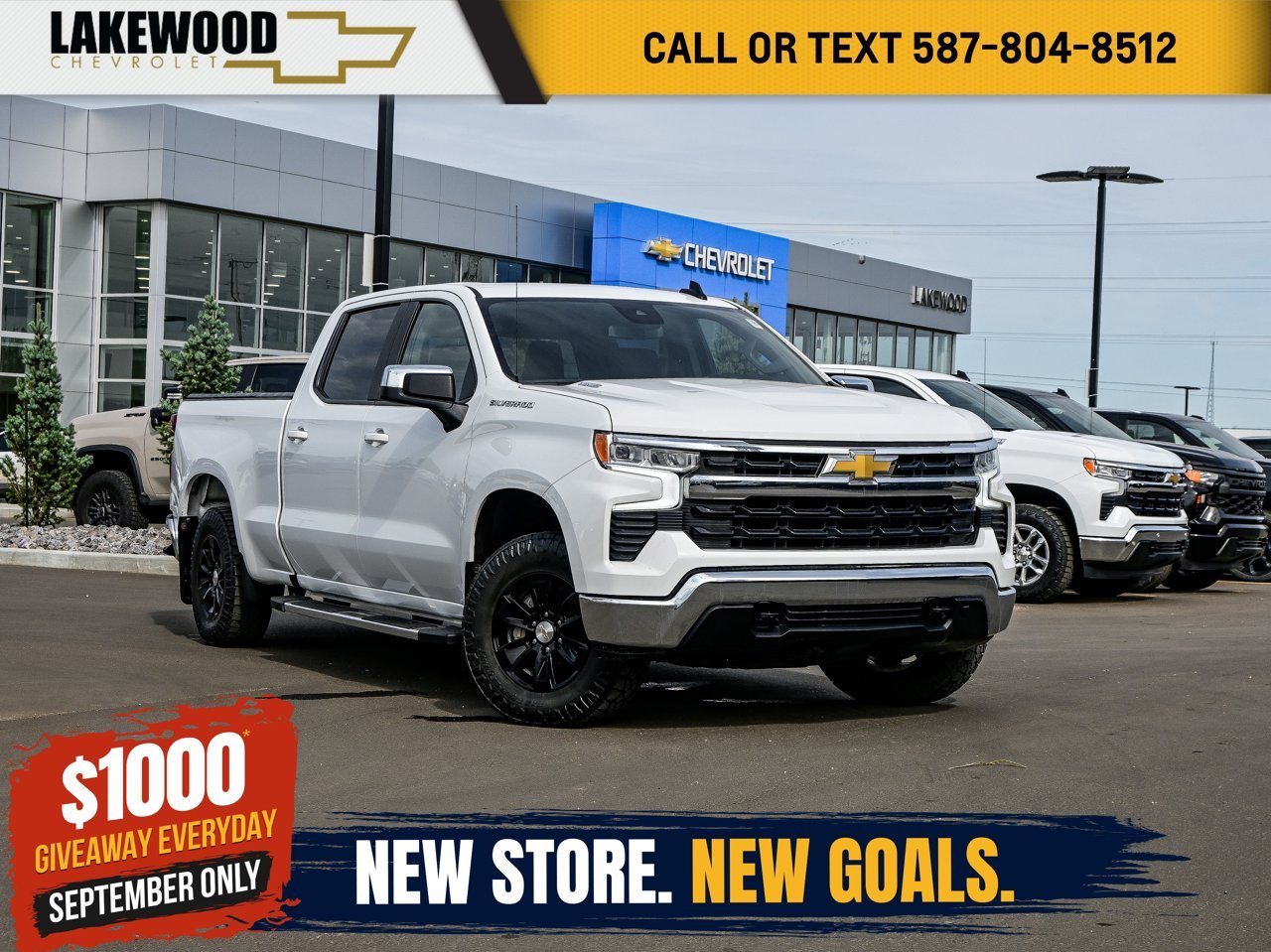 2024 Chevrolet Silverado 1500 4WD Crew Cab 147 LT White Sherwood Park - photo #0