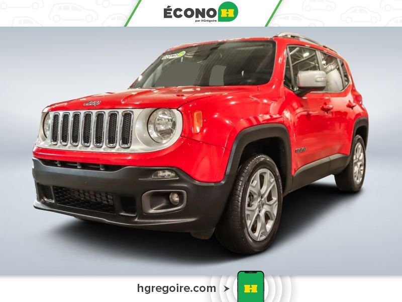 Jeep Renegade 822863A | Limited 4X4 CUIR TOIT NAV BLUETOOTH CAMÉRA MAGS 2018 Rouge Laval - photo #2