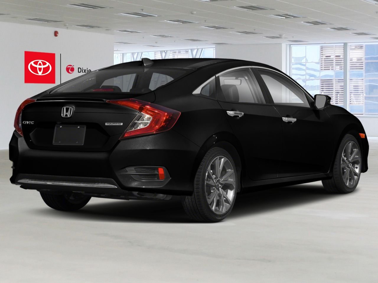 2019 Honda Civic Sedan TOURING CVT Black Mississauga - photo #2