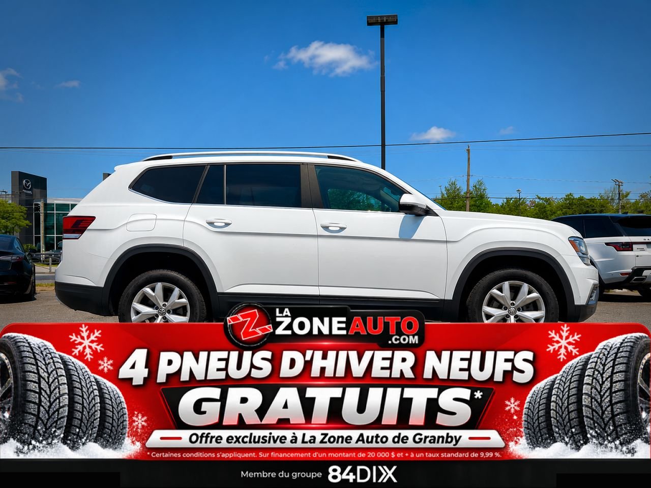 2019 Volkswagen Atlas V6 White Granby - photo #7