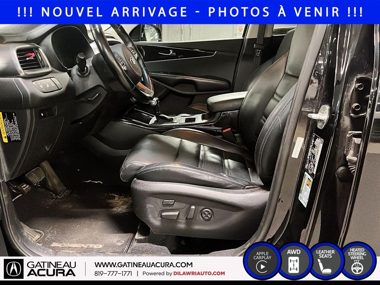 2018 Kia Sorento EX Turbo AWD Black Gatineau - photo #9