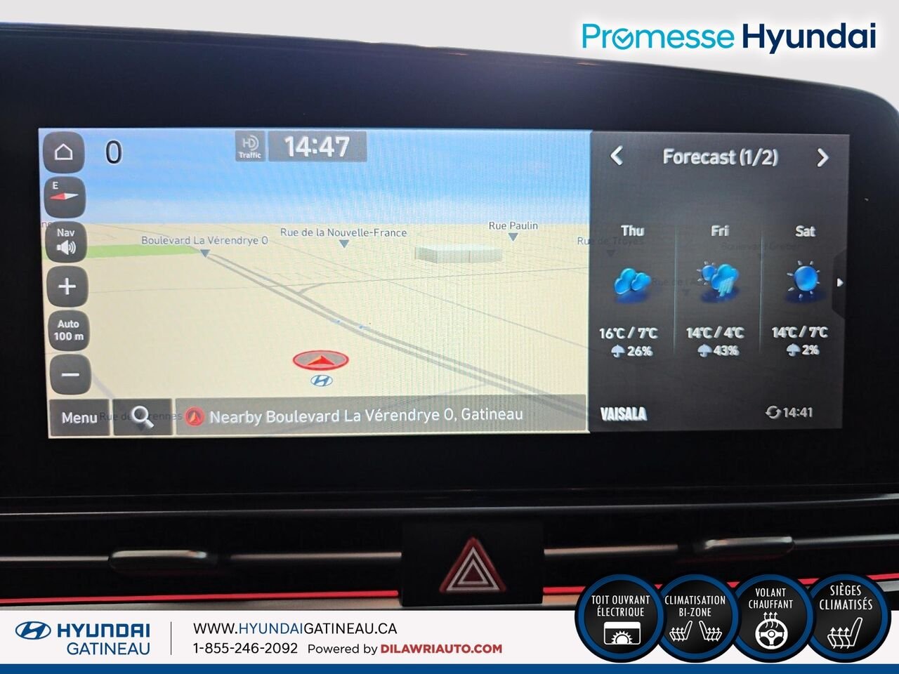 Hyundai Elantra hybride Luxury ***hybrid, cuir , toit ouvrant*** 2023 Noir Ottawa & Gatineau - photo #17