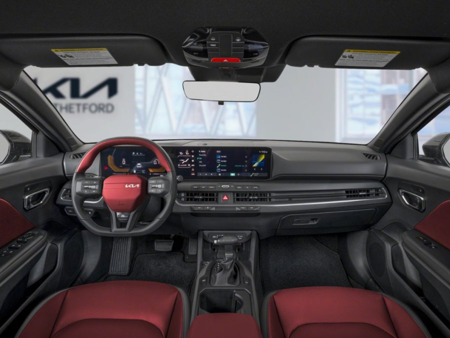 Kia K4 à hayon GT-Line Turbo TA avec intérieur rouge 2026 Noir aurore