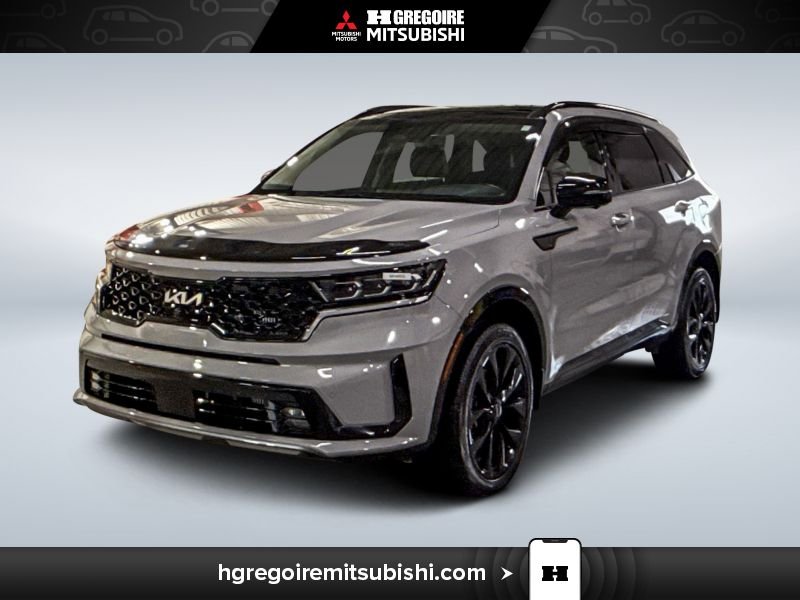 Kia Sorento SX *AWD* 6 Passager Cuir Toit Mags Carplay 2023 Gris