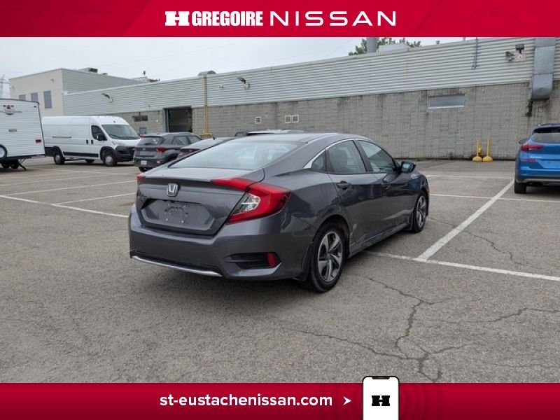 Honda Civic SE4617 | LX AUTOMATIQUE CLIMATISATION SIEGES CHAUFFANTS MAG 2020 Gris Laval - photo #12