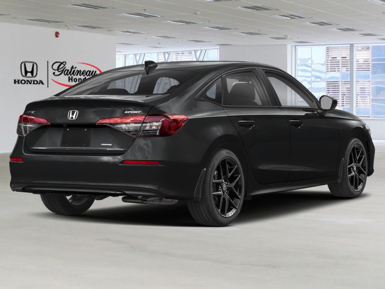 Honda Civic hybride berline Sport eCVT 2026 Noir Gatineau - photo #1