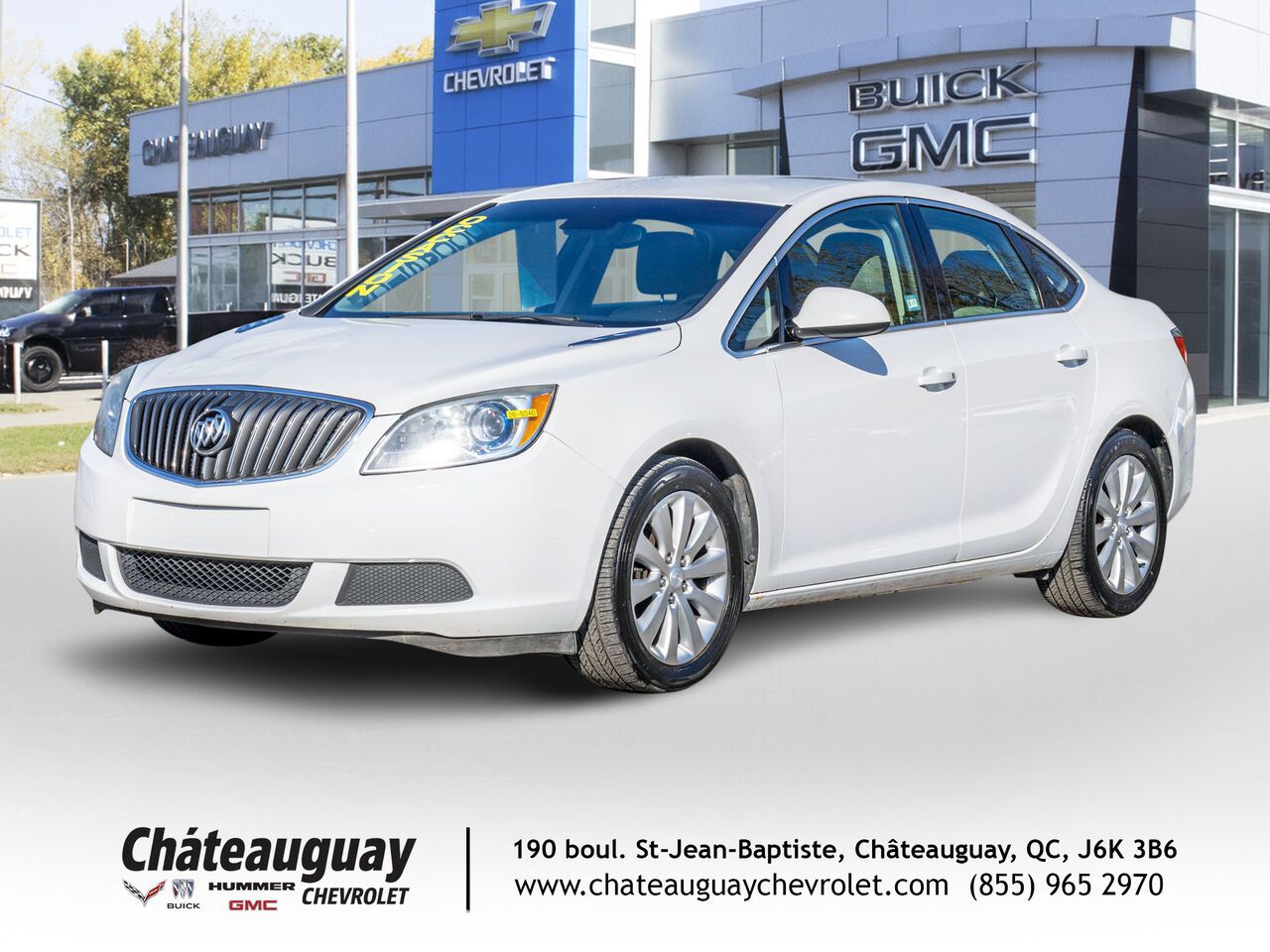 White 2016 Buick Verano Sedan Front-Wheel Drive Automatic