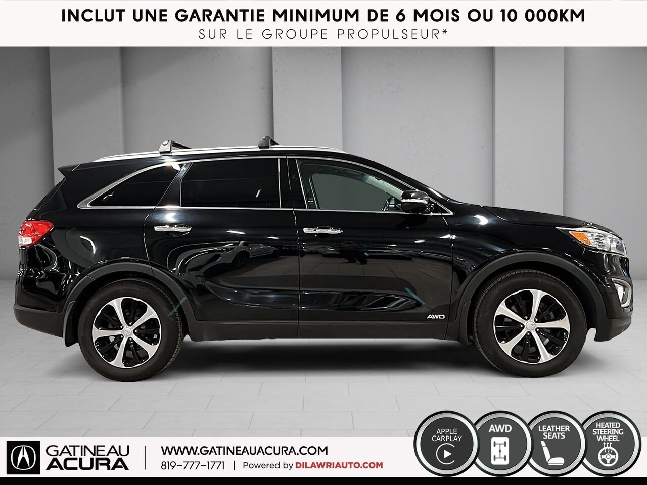 2018 Kia Sorento EX Turbo AWD Black Gatineau - photo #13