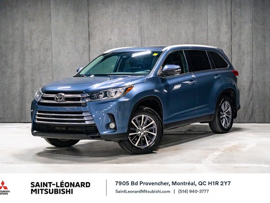 2019 Toyota Highlander XLE AWD CUIR TOIT OUVRANT Blue