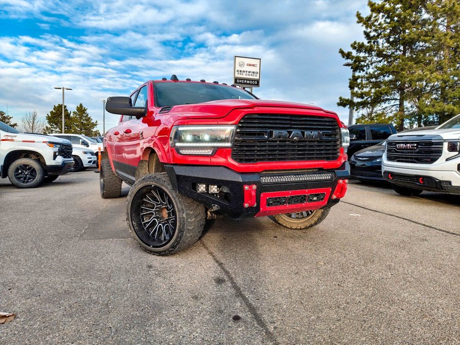 2019 Ram 3500 Laramie Level 2 Night Edition 6.7L | 2in Leveling Kit Red