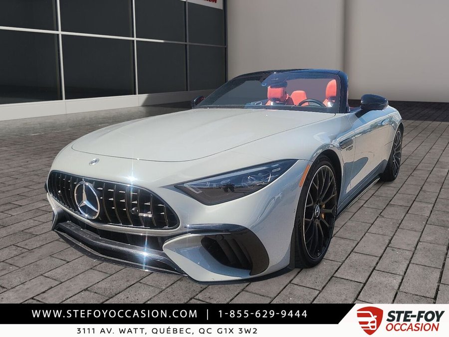 Mercedes-Benz SL SL 63 AMG ROADSTER CUIR ROUGE 2022 Gris