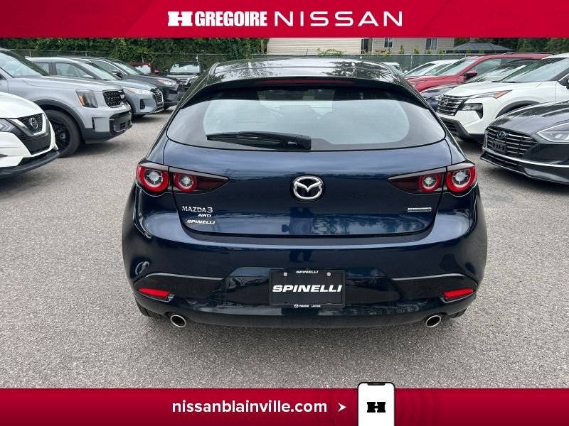 Mazda 3 BE6367 | GS AWD CUIR TOIT OUVRANT BAS KM 2025 Bleu Laval - photo #13