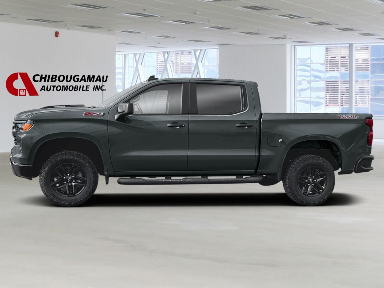 CHEVROLET Silverado 1500 K1500 SILVERADO CREW CAB CUSTOM TRAIL BOSS STD/BOX (2CX) 2026 Gris cyprès Chibougamau - photo #1