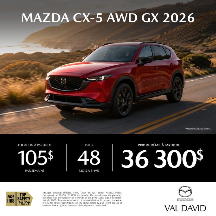 Mazda val david promo septembre CX 5 2026 1024x1024
