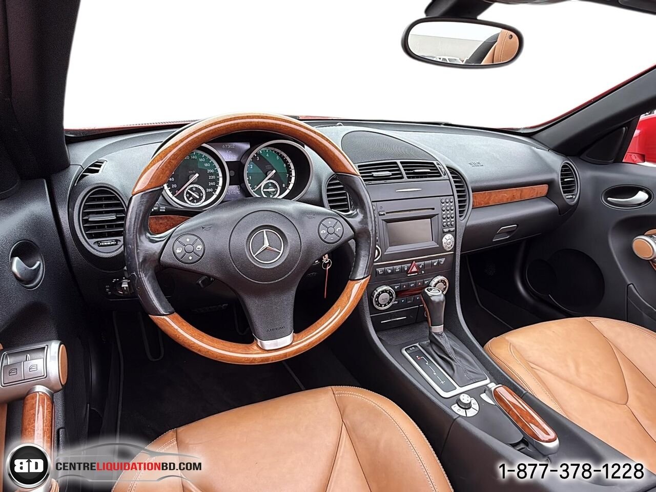 Mercedes-Benz Classe-SLK SLK 350 roadster 2 portes | BD0412 2010 Rouge Granby - photo #13