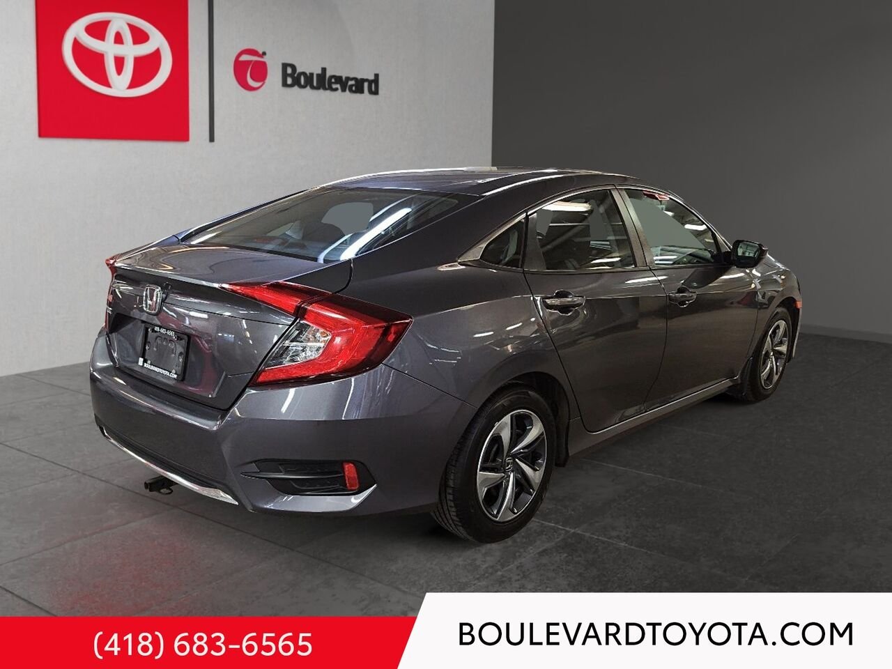 Honda Civic Berline 100323B-43 | LX, MANUELLE 2020 Gris Québec - photo #3