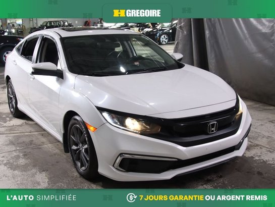 2021 Honda Civic EX AUTO A/C MAGS TOIT CAM RECUL BLUETOOTH White
