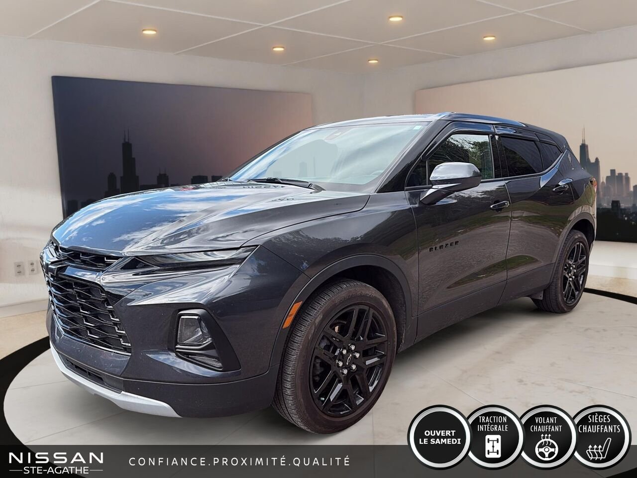 2021 Chevrolet Blazer Traction intégrale, 4 portes LT Grey Saint-Jérôme - photo #0