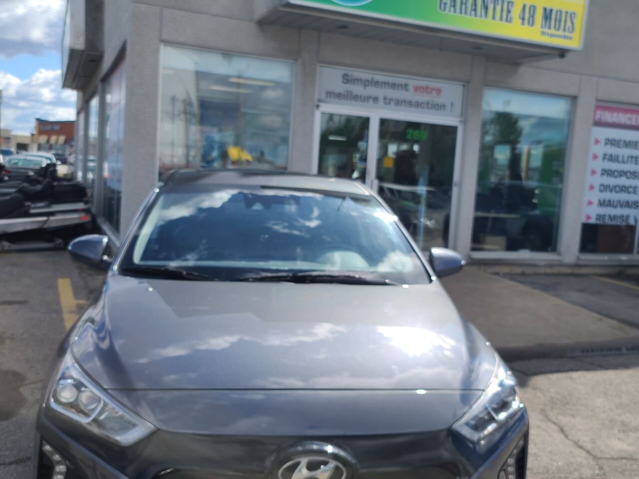 2019 Hyundai Ioniq Electric Grey  - photo #0