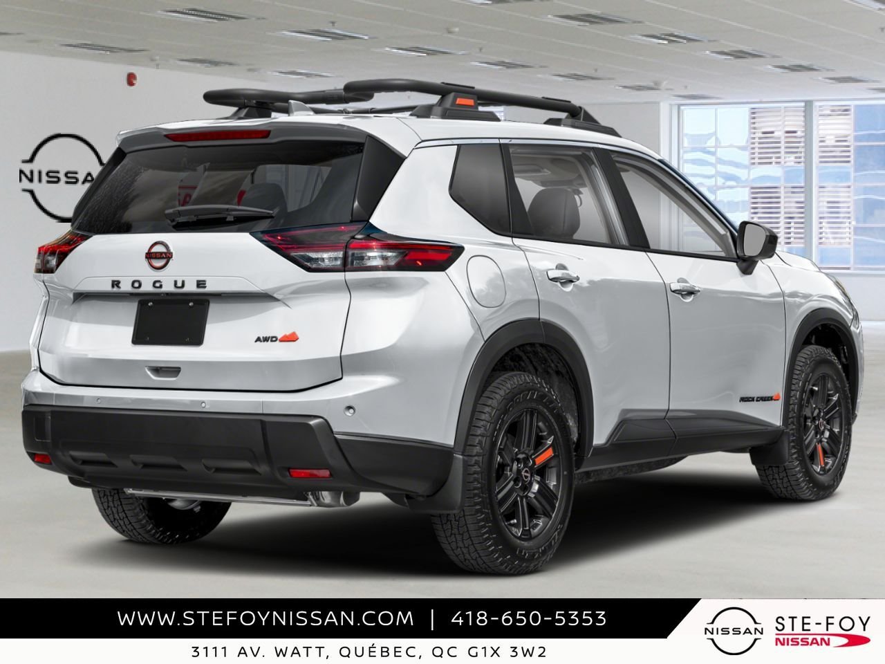 2026 NISSAN Rogue Everest White Tricoat Pearl Ste-Foy - photo #1