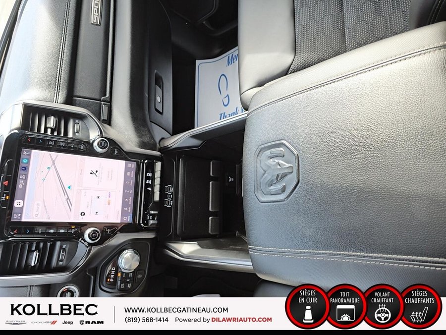 2025 RAM 1500 SPORT *** UN PROPRIO + CLEAN CARFAX *** Black
