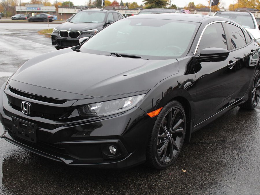 Honda Civic Berline Sport toit ouvrant cruise adpt sieges chauff mags 2020 Noir