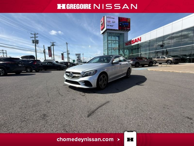Mercedes Benz C-Class C 300 * 4Matic * Cuir Rouge * Toit * Mag * 2019 Gris