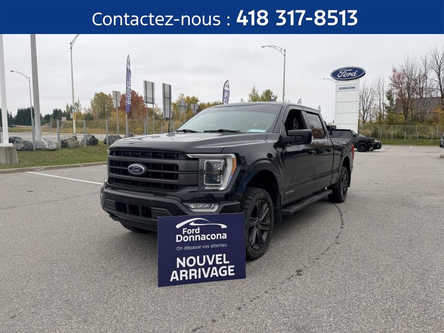Ford F-150 LARIAT cabine SuperCrew - BOÎTE DE 6,5PI - 502A - MOTEUR POWERBOOST - 3,5 HYBRIDE - CUIR -TOIT PANO 2023 Noir