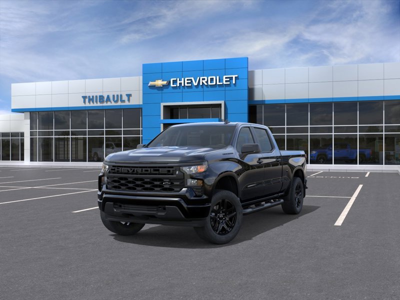 CHEVROLET SILVERADO Custom cabine multiplace 4RM 157 po 2026 Noir Sherbrooke - photo #7
