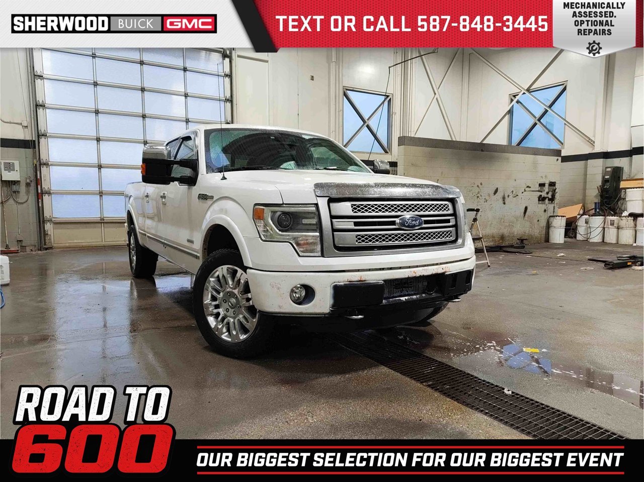 2013 Ford F-150 4WD SuperCrew 145 Platinum White Sherwood Park - photo #0