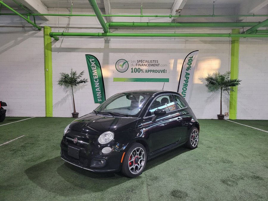 FIAT 500 Voiture à hayon 2 portes Sport 2016 Noir