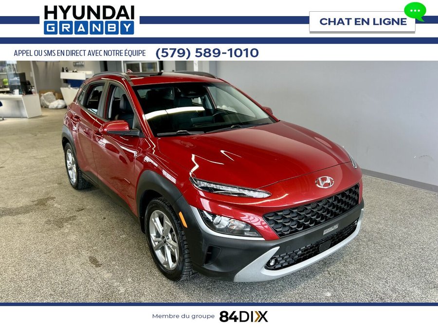 Hyundai Kona Preferred Sun and Leather - AWD 2022 Rouge