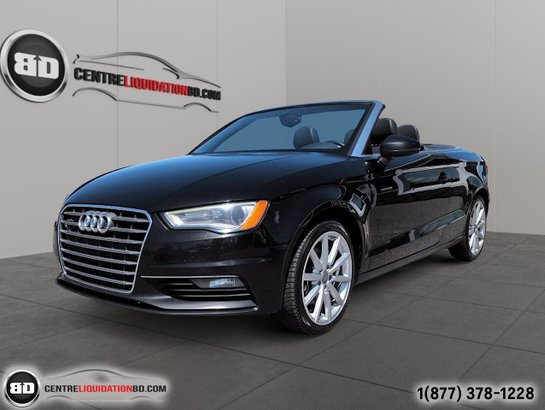 2015 Audi A3 2.0T Progressiv TSI QUATTRO CONVERTIBLE Black