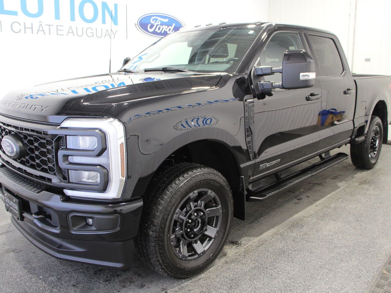 Black 2024 Ford F-250 Super Duty Pickup Truck Four-Wheel Drive Automatic