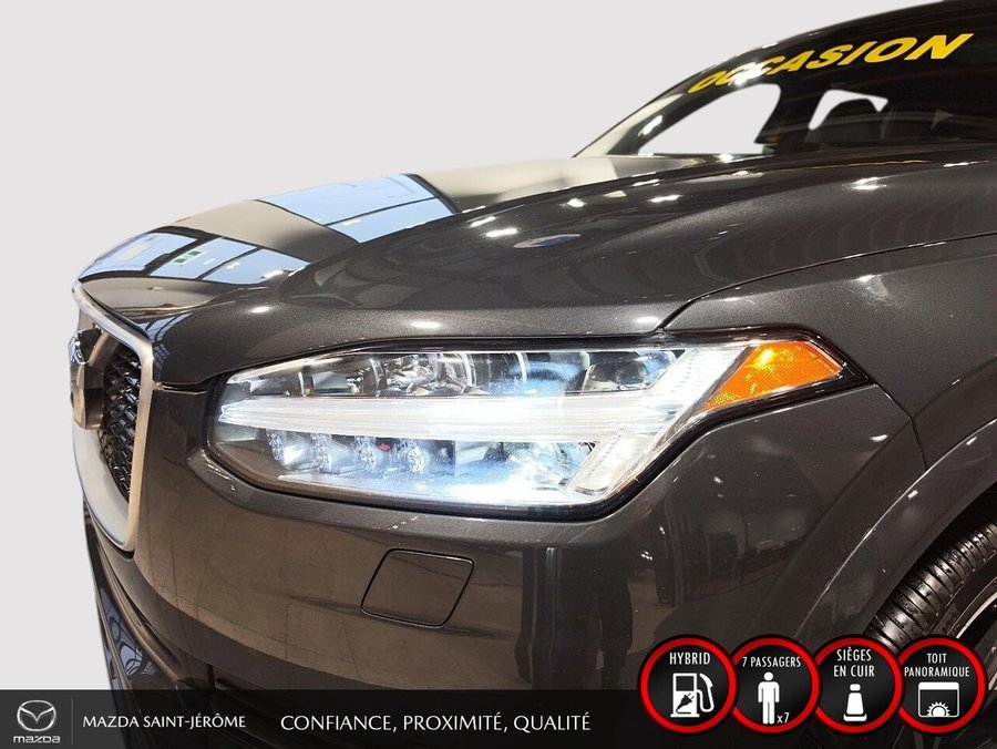 Volvo XC90 T8 R-DESIGN | PHEV | VOLANT CHAUFFANT | CAMÉRA 360 | SYSTÈME DE SON B&W | MAGS 22 PO 2018 Gris