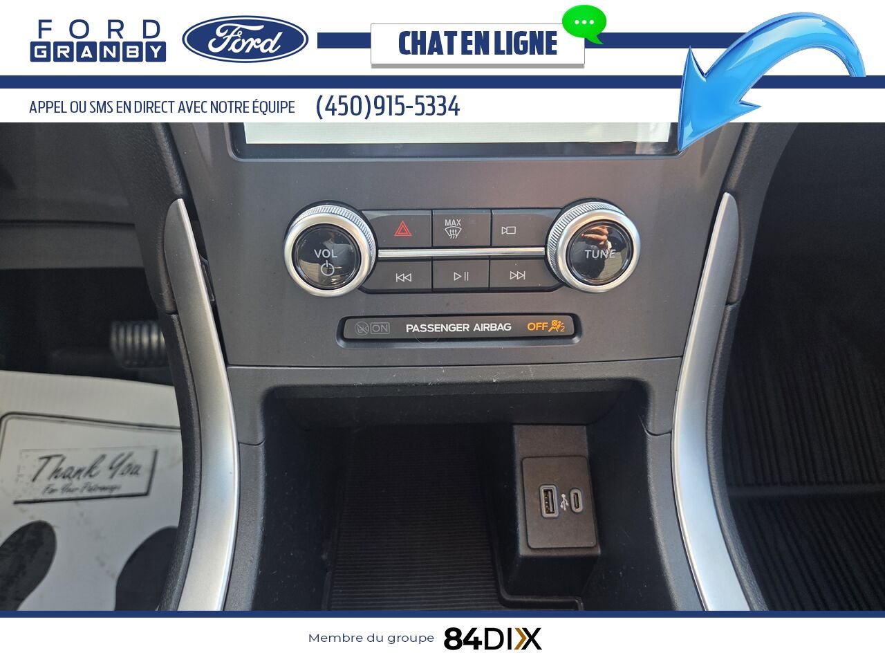 Ford Edge 2022 Blanc Granby - photo #14