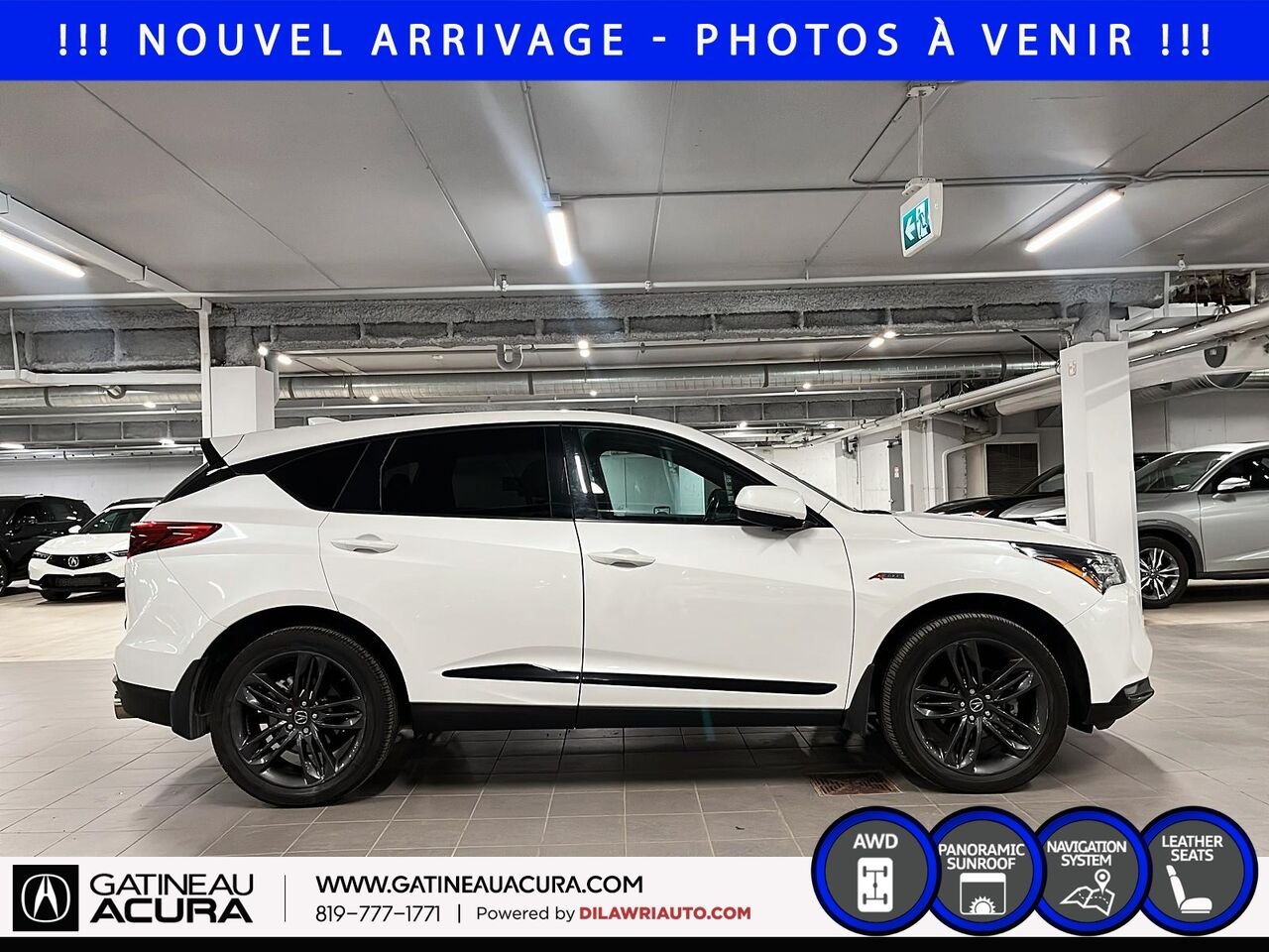2023 Acura RDX A-Spec SH-AWD White Ottawa & Gatineau - photo #3