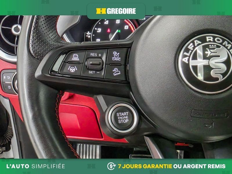 Alfa Romeo Stelvio 823103 | Ti Sport AWD AUTO A/C MAGS CUIR TOIT NAV CAM RECUL 2021 Argent Laval - photo #22