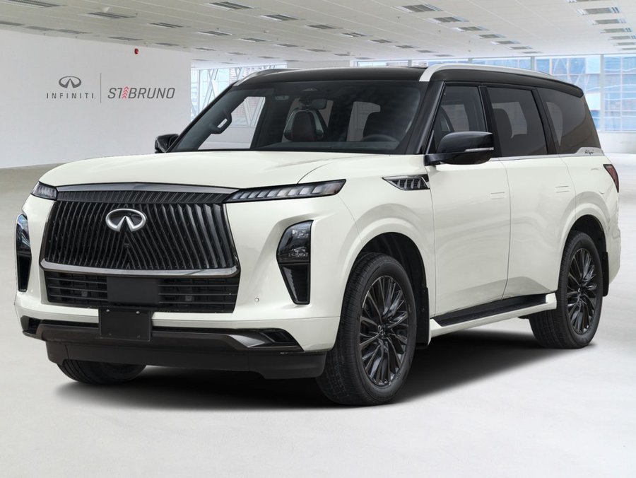 2027 INFINITI QX80 2027 Radiant White/Black Obsidian
