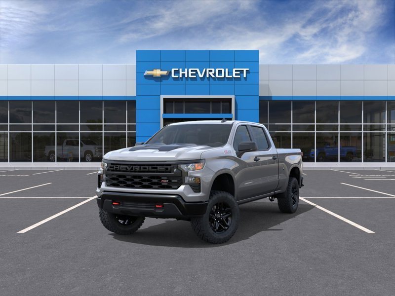 2026 CHEVROLET Silverado 1500 K1500 SILVERADO CREW CAB CUSTOM TRAIL BOSS STD/BOX (2CX) STERLING GREY METALLIC Rivière-du-Loup - photo #0