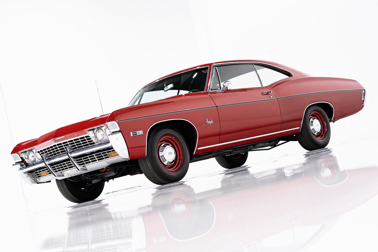 Chevrolet Impala Match N# L72 427/425 4spd 4.56gear Org Bill Of Sale | PRIX EN USD 1968 Rouge Montréal - photo #37
