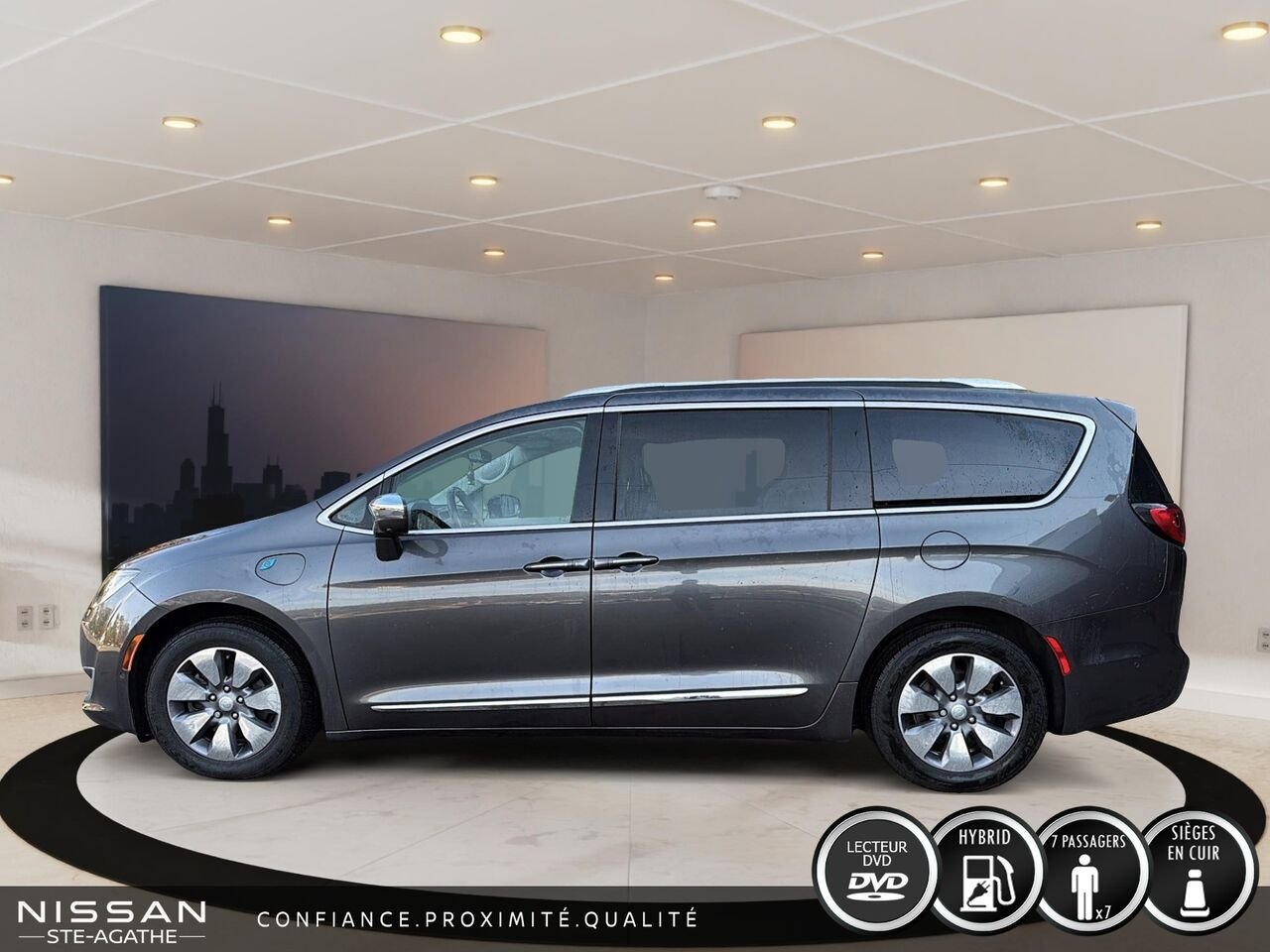 2018 Chrysler Pacifica Hybrid HYBRID|DVD|LIMITED|CUIR Grey Saint-Jérôme - photo #6