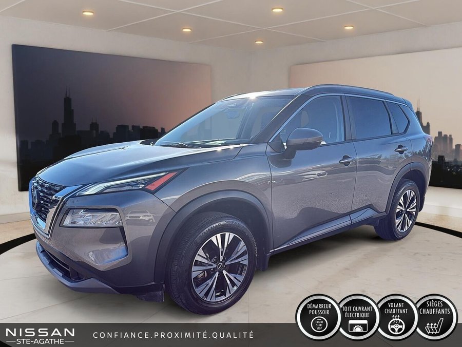 Nissan Rogue SV TI | 1 PROPRIÉTAIRE | TOIT OUVRANT PANORAMIQUE | CAMÉRA 360° | CARPLAY 2023 Gris