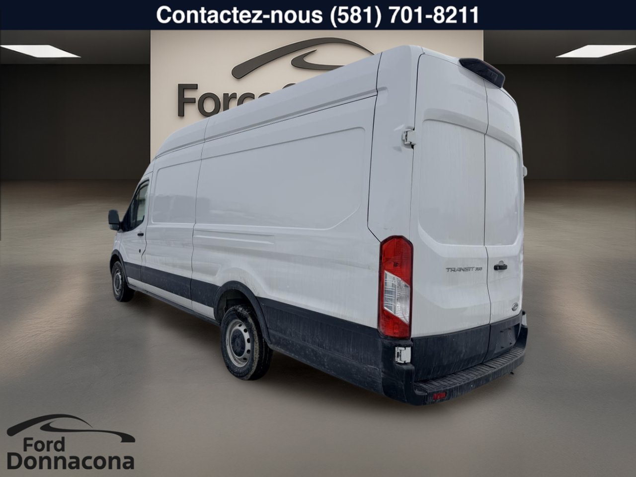 2023 Ford Transit Cargo Van White  - photo #8