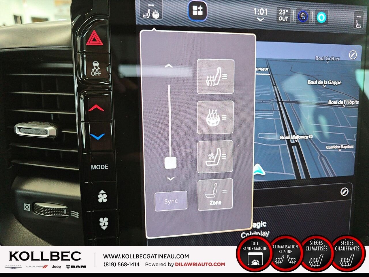 RAM 1500 26730 | Tungsten cabine d'équipe 4x4 caisse de 5 pi 7 po 2026 Triple couche nacrée ivoire Gatineau - photo #6